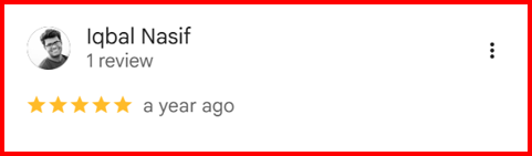 Real Google review of Digital Dental Zone — 6